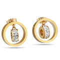 Stainless Steel Earring Jewelry Cheap Earring Gold Plated Round Crystal Earrings for Women