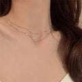 Trendy Design Wholesale Rhodium Plated Pure Silver Chain Women Layered Necklace