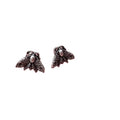 Beautiful Detail Unique Dead Head Skull Moth butterfly Earrings
