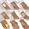 Custom Vintage African Jewelry Sets Gold Chunky Feather Collar Choker Necklace Bracelets Set for Women Jewelry Accessories
