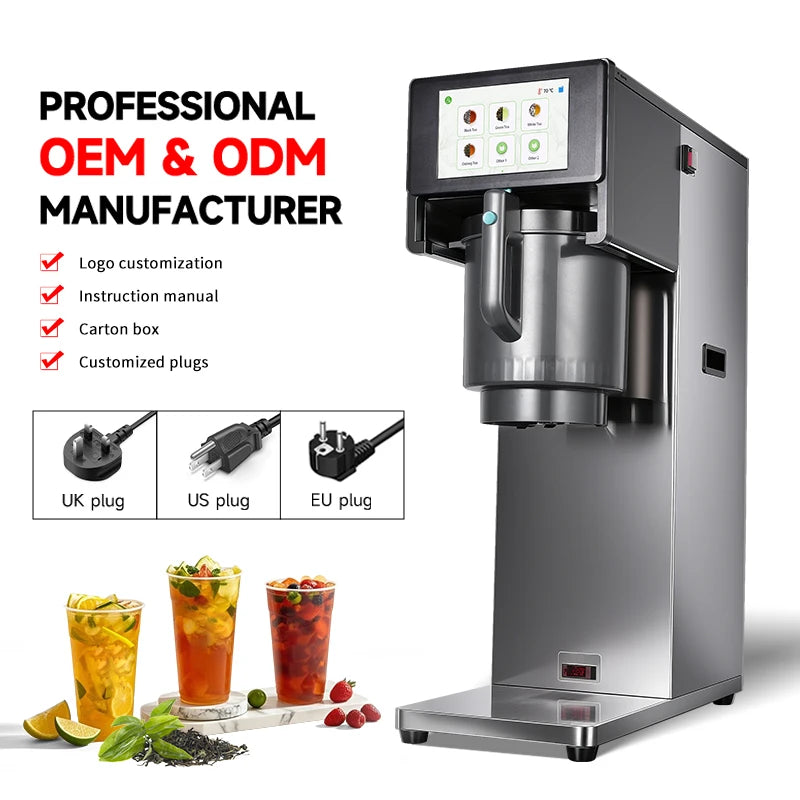Moseener Tea Coffee Machine Commercial Uses Black Drip Filter Brewing Tea Milk Tea Extraction Machine Tea Brewing Machine