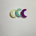 HQ Gems Synthetic Opal Stone Moon Cabochon 8x11mm Half Moon Shape Created Opal Necklace for Women