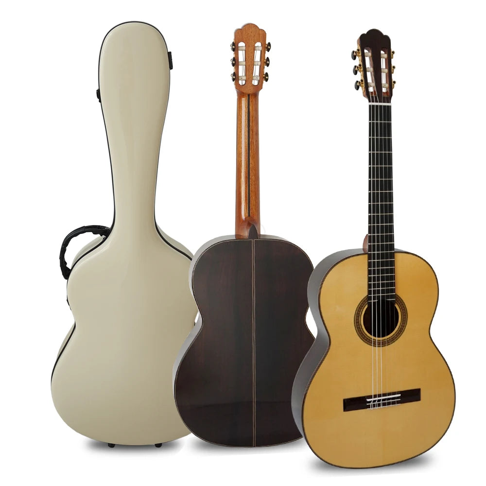 Aiersi Handmade High Grade Cedar Top All Solid Vintage Hauser Guitar with Rosewood Back&side for Sale