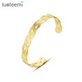 SP-LAM Jewelry Woman Indian Stainless Steel New Arrival Luxury Brand Bracelet Cuff High Twist Bangle