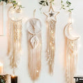 Factory Supply Cotton Woven Pendant Star Moon Dreamcatcher Pendant Creative Home Wall Decoration