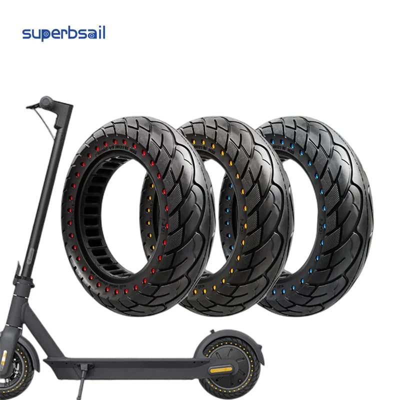 Superbsail 10-Inch Electric Scooter Accessory Honeycomb Solid 10x2.5 Thickened Vacuum Rubber Tire