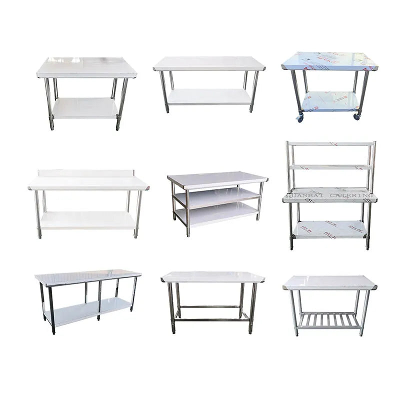 China Hot Selling  Stainless Steel Work Table Food Table for  Commercial Kitchen