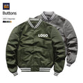 Wholesale Varsity Mens Wear Springs Clothing Vintage Custom Buttons Men's Bomber Jacket