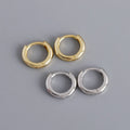 Minimalist Style Hypoallergenic 925 Sterling Silver Huggie Hoop Earrings for Ladies