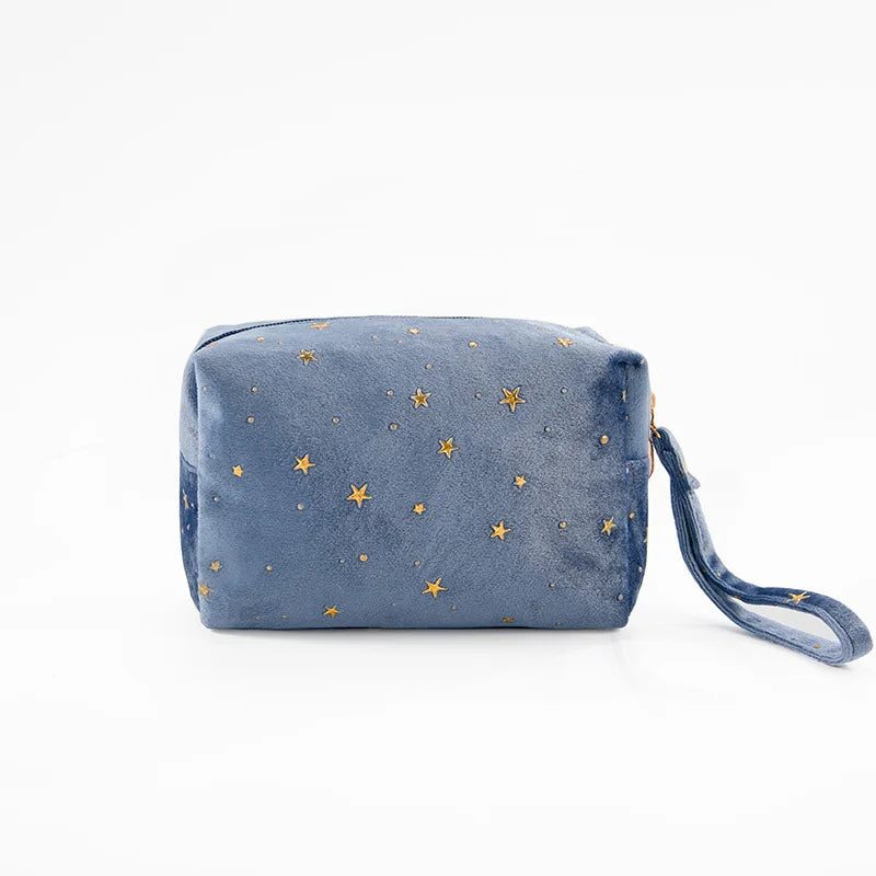 Fashion Luxury Custom logo Mini Makeup Pouch Toiletry Dancing Party Velvet Makeup Bag Cosmetic Bag