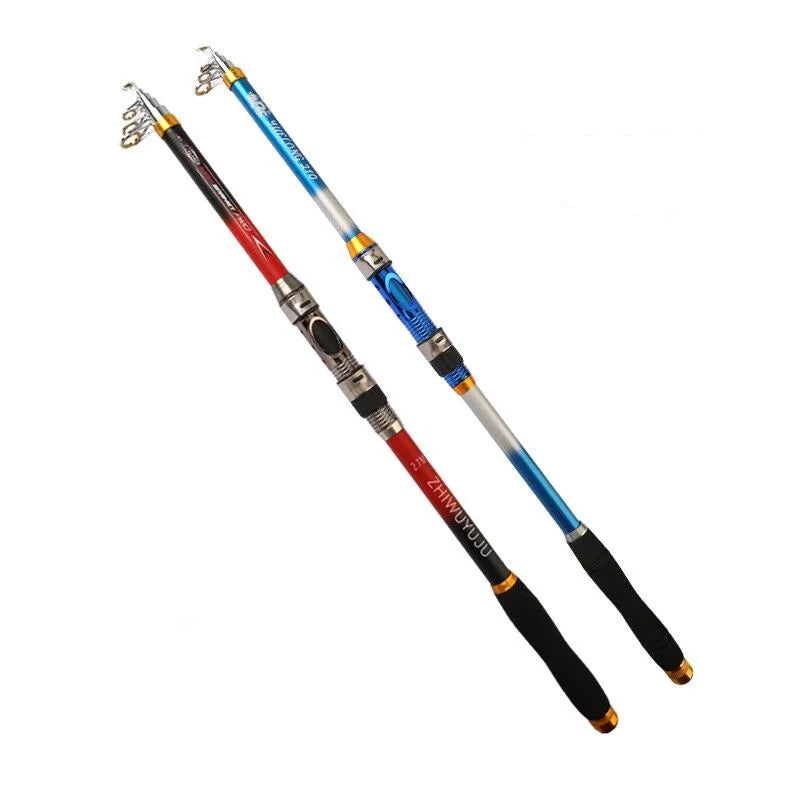 Fiberglass Telescopic Fishing Rods Fiberglass Sea Rod 1.8/2.1/2.4/2.7/3.0/3.6m Short-pitch Rod rocky Sea Fishing