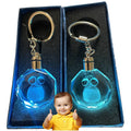 Alien Big Eyes Pou Key Chain Crystal POU Keyrings the Maw Game Peripheral Sad Pou Keychains for Children's Birthday Gifts