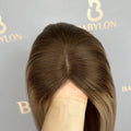 Babylon Original Human Hair Topper Kosher Jewish Silk Base Topper 6x7 7x9 Size European Hair Top Quality Stock Topper