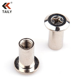 Galvanized Carbon Steel Round Head Hex Socket Female Screw Internal Threaded Barrel Sleeve Nut