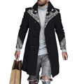 Factory Wholesale Single Breasted Fall/Winter Men's Long Trench Coat Men's Coat