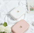 SSeeSY Joyas Fashion Custom Logo Luxury Travel PU Leather Jewelry Suit Gift case Boxes Packaging Box Organizer