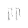 Light Luxury 925 Sterling Silver VVS1 Clarity D Color Moissanite Waterdrop Dangle Earrings with Elegant Hook for Women