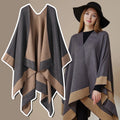 Quality Custom Imitation Cashmere Women Scarf Cardigan Poncho Chal Femme Capa Para Mujer Pashmina Thick Wrap Shawl for Winter