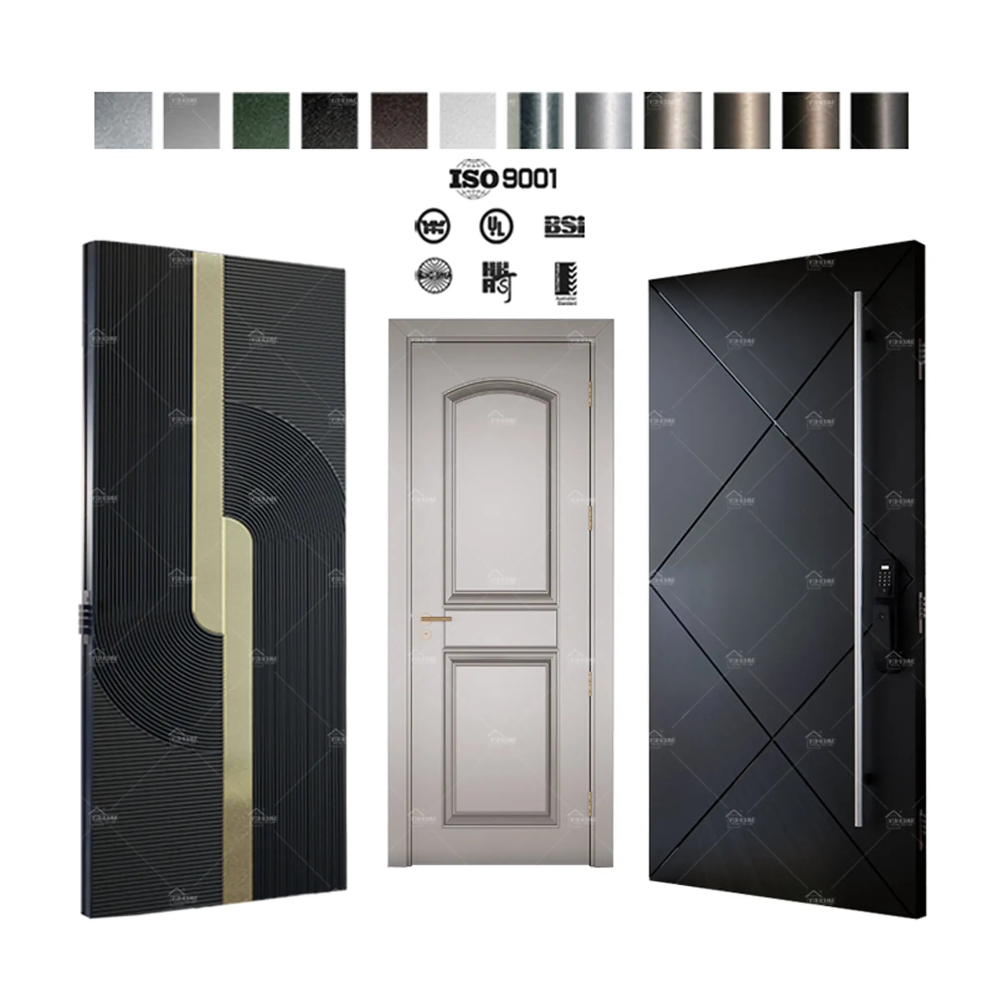 Foshan Yohome Door Custom Modern Metal Outdoor Front Doors European Style Hotel Villa Residential Interior Exterior Door