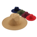2026 Quality Popular Unisex Women Men Felt Hat Fashion Ribbon Dressing Wide Brim Felt Panama Cowboy Cowgirl Fedora Hats