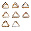 Womens Fashion Accessories Custom Logo Triangle Acetate Matte Triangle Hair Claw Clips Wholesale