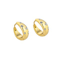 Duyizhao Popular Gold Metal Earrings for Women Fashion Circle Drop Earrings Jewelry