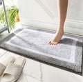 Super Soft Ultra Pile Microfiber Bath Rug Water Absorbent Flocking Bathroom Mat for Toilet and Hotel Use Cut Pile Technique
