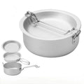 Beeman Hot Sale Camping Pot Lightweight Durable Mini Aluminum Folding Pot Portable Camping Cookware Set
