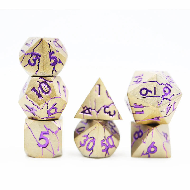 High Quality Custom Logo D20 Polyhedral Metal Dice Mini Zinc Alloy for D&D RPG Games