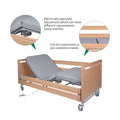 Wood Guardrail Home Care Bed for the Elderly Adjustable Electric Nursing Bed Backrest Footrest Fold Bed for Frame MegaBDM