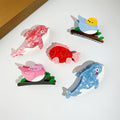 New Designer Bird Shaped Hair Claw Clips 9.5cm Cute Acetate Splicing High Quality Hair Accessories for Women