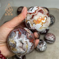 Crazy Lace Agate Sphere Wholesale Natural Crystal Stone Mexico Agate Sphere Crystal Balls for Healing