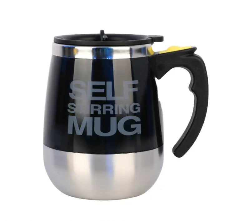 Manufacturer Sport Stainless Steel Automatic Mixing Mugs With Handle Coffee Automatic Stirring Mugs