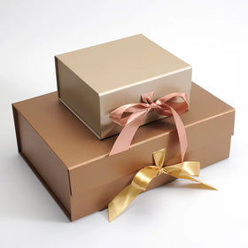 Hot Sale Magnetic Folding Box with Ribbons Foldable Women Underwear Suit Packaging Boxes