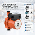 LPA15-110 Electric Booster Pumps with Steel Construction Increase Water Pressure for Low Pressure Applications OEM Supported MegaBDM