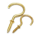 Metal Copper Plated Self Tapping Screw Eye Wood Screw Cups Hooks