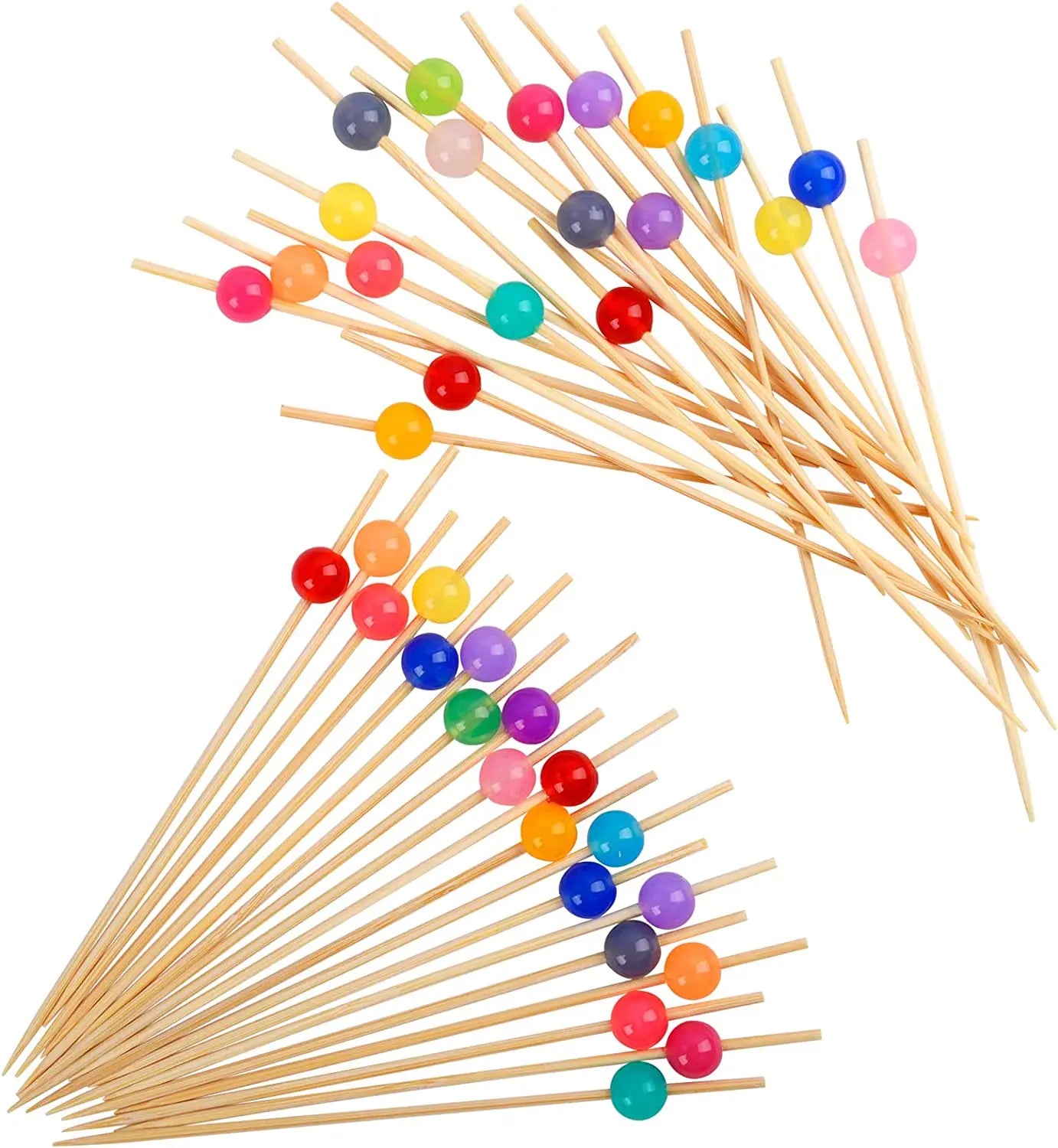Factory Wholesale Disposable Eco-Friendly Bamboo Bead Skewers for Outdoor Use