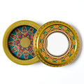 Round Saffron Tinplate Tea Box PVC Window Recyclable for 1g 3g 5g Gold Saffron Box Pack in Food Industry