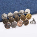 High-quality Metal Jeans Button Pins Screw Removable Adjustable Buttons for Pants