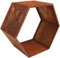 30 In. Hexagon Steel Honeycomb Firewood Log Rack