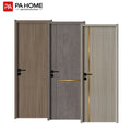 PA Modern Design Hotel Solid Wood Flat Door Interior Wooden Doors for House Bedrooms