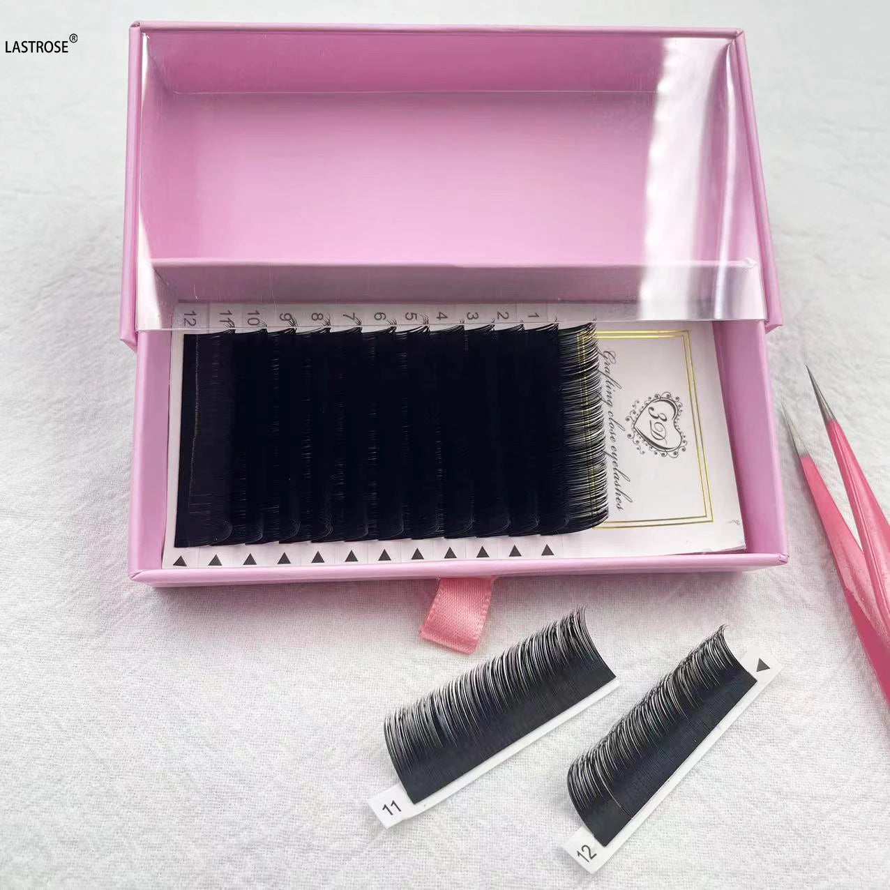 New Popular Cashmere Lash Extensions Classic Dark Matte Black Lash Trays Fluffy Easy Fan Eyelash Extensions