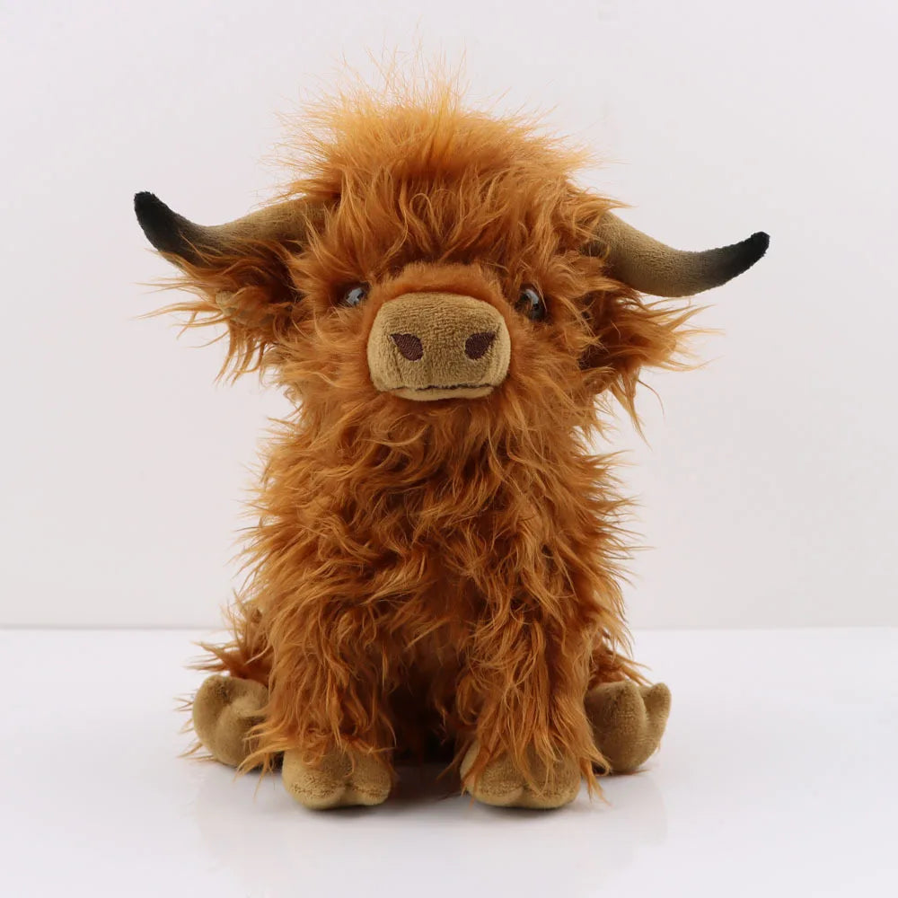 NEW Hot Selling Plush Toys WJC15 Highland Cow Dummy Animal Plush Doll Gifts for Children