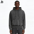 Custom Distressed Jersey Faded Vintage Acid Wash Hoodie for Men
