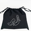 Wholesale Black Cotton Canvas Drawstring Dust Bags for Shoe Hats Packaging Storage Drawstring Pouch With Logo
