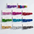 Special Metallic Color Earring 18k Gold Plated Hiphop Punk Personality Geometric Irregular 6 Pairs/set Acrylic Hoop Earrings Set