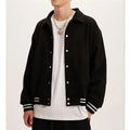 Designer Luxury Jacket Mens Black Baseball Wash Jacket Men Suede Bomber Jackets