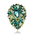 Mixed Color on Wholesale Fashion Jewelry Colour Rhinestone Brooch for Garment Decorations