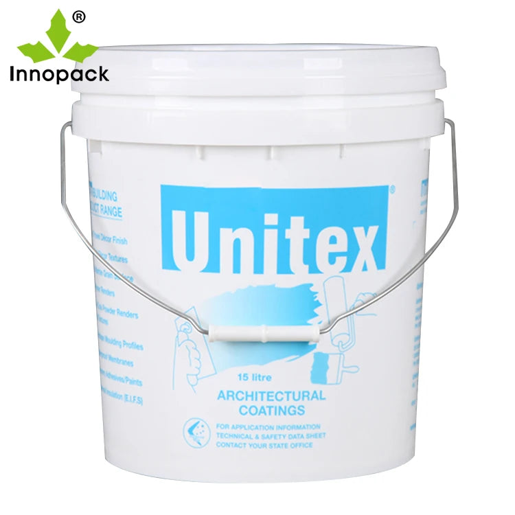 Round Clear Plastic Buckets With Lids Food Takeout Plastic Barrel Flexible Storage Bucket With Handles