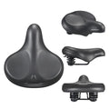KEREACHY Waterproof Comfortable Seat Double Shock Absorbing Big Butt Saddle City Bicycle Saddle City Commuter Super Wide Seat
